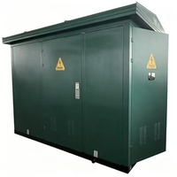 Transformateur électrique compact triphasé de style européen en cuivre métallique, sous-station 800KVA 33/0.4KV IP66 pour utilisation en extérieur