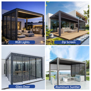 Toldo Retráctil Eléctrico de Aleación de Aluminio <span class=keywords><strong>3x3</strong></span>, Toldo Inteligente para Exteriores, para <span class=keywords><strong>Piscina</strong></span>, Villa, Balcón, Patio, Resistente al Agua, Protección Solar - Product Image 3