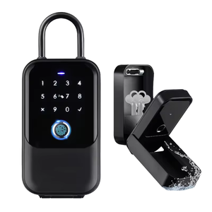 <span class=keywords><strong>Caja</strong></span> de <span class=keywords><strong>Seguridad</strong></span> Inteligente para <span class=keywords><strong>Llaves</strong></span> IP65 con Huella Dactilar, Tarjeta RFID, Contraseña y Acceso por Aplicación, <span class=keywords><strong>Caja</strong></span> Fuerte para <span class=keywords><strong>Llaves</strong></span> para Exteriores para <span class=keywords><strong>Airbnb</strong></span> - Product Image 1