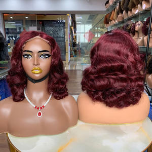 Perruque de haute qualité de 14 pouces, Super Double Drawn, Ondes Océaniques, Fermeture en dentelle 5x5, Cheveux Humains - Product Image 2