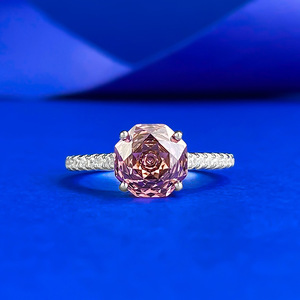 S925 Sterling Silver New 2.5-carat <strong>Millennium</strong> Octagonal Stone Wedding <strong>Ring</strong> - Product Image 5