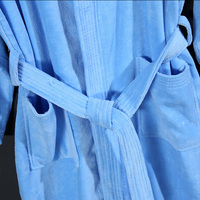 Vente directe usine – Peignoir d'hôtel en coton 100 % avec logo brodé personnalisé, collection en tissu coupé, pour Hilton