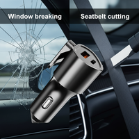 Chargeur de voiture en gros 51W 55.5W QC3.0 avec coupe-ceinture de sécurité, charge rapide, protection OTP OCP