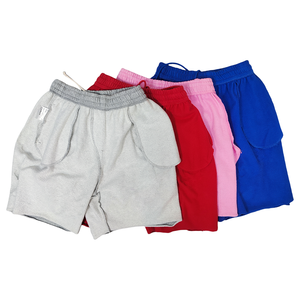 High Quality Heavyweight <b>Men's</b> 100% Cotton <b>Shorts</b> Eco-Friendly Solid <b>Pattern</b> Street Jogging <b>Shorts</b> - Product Image 6
