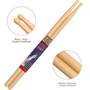 Baguettes de batterie MUSO MA-18 en hickory américain naturel, personnalisation de haute qualité OEM, pour batteurs professionnels - Product Image 5