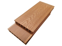 Revêtement de sol WPC moderne pour extérieur, surface en bois naturel 3D 	 Planche de terrasse composite, ensemble de terrasse composite pour balcon 140x24mm