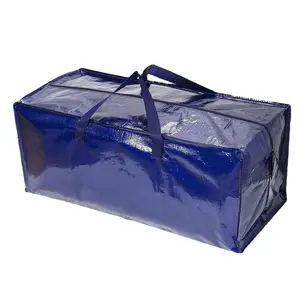 Popular laminated pp portable woven bag thickened packing storage waterproof moving bag