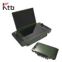 PC Industrial Resistente Personalizado KTB-D10UD, Estación de Trabajo de Doble Pantalla de 10.1'', Controlador Intel I3/i5/i7 con Joystick y Conectores de Aviación