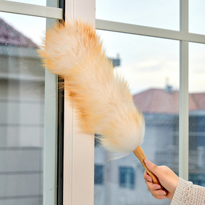 Wool Electrostatic Duster Soft Fluffy Dusting Tool For Home Cleaning Crevices - Product Image 1