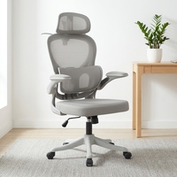 Chaise de bureau ergonomique pour cadre, poste de travail, personnel, 360° °   Chaise de bureau pivotante en maille avec support lombaire, chaise de bureau la moins chère