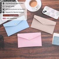 Yihe Nouvellement Meilleure Vente 10 Couleurs Galet En Cuir Cash Bag Pouch Portefeuille avec Bracelet Disponible pour Onglet Enveloppes avec Budget