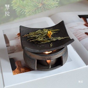 Atsuin Japanese-style <b>Ceramic</b> Incense Burner With Tray For Aromatherapy <b>Diffuser</b> - Product Image 2