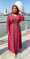 Robe longue Dashiki grande taille pour femme, costume ethnique africain, fourrure synthétique, strass, extensible dans quatre sens, haute qualité, idéal pour l'été