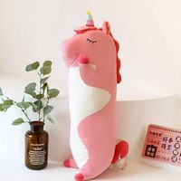 Mignon Long-Corps Licorne En Peluche Animal Jouet Doux En Peluche Oreiller pour Enfants Couette Étreignant Fonction Cadeau D'anniversaire pour Petite Amie