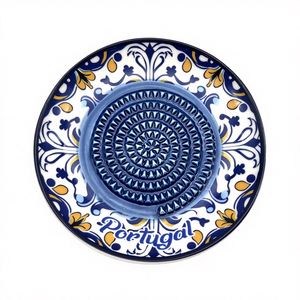 Plato Rallador de Cerámica al por Mayor de Portugal, Utensilio de Cocina para la Cena con Decoración de Ajo y Jengibre - Product Image 1