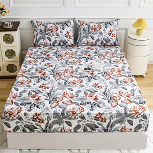 Soft Microfiber Serene Grey <strong>Lavender</strong> Floral <strong>Bedding</strong> Calming Botanical Print Duvet Cover Set Ultra-Soft Breathable Microfiber - Product Image 1