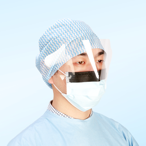 Fuzelong <span class=keywords><strong>Masque</strong></span> chirurgical jetable <span class=keywords><strong>avec</strong></span> <span class=keywords><strong>visière</strong></span> <span class=keywords><strong>transparente</strong></span> anti-rayures - Product Image 2