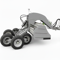 Niveleur de terrain laser intelligent - Tiré par un tracteur, auto-nivelant, parfait pour les terres agricoles à grande échelle