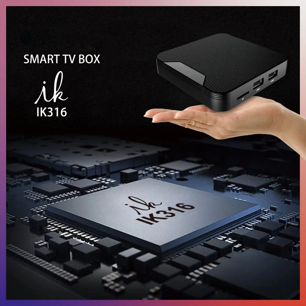 Smart TV Box 2GB + 8GB/16GB optional Android TV box OS10.0 Amlogic IK316 Quad Core support 4K H.265 Set Top Box TV to watch show