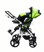 Poussette pour enfants atteints de paralysie cérébrale, légère, pliable, inclinable, fauteuil roulant pédiatrique de réadaptation avec absorption des chocs