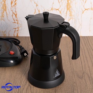 Cafetera Espresso Portátil Moderna para el Hogar / Cafetera Eléctrica de Aluminio Tipo Moka con Logotipo Personalizado - Product Image 5