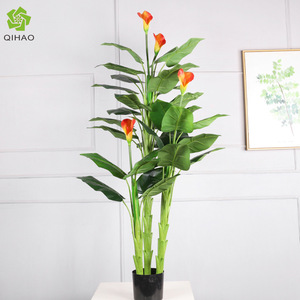 Planta Artificial de Ave del Paraíso Qihao, Paquete de Varias Piezas, Alta Simulación, Decoración Interior, Vegetación para Sala de Estar - Product Image 3