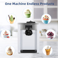 Machine à glace molle autonettoyante professionnelle 220 V 60 Hz avec compresseur de marque