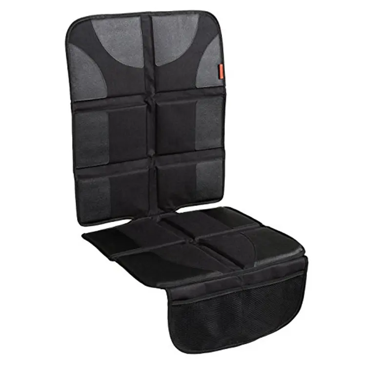 Thick Safety Padding Carseat Kick Mat Vehicle Dog Cover Pad with Organizer Pockets