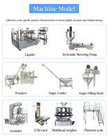 Machine d'emballage rotative à 8 stations pour poudres et granulés