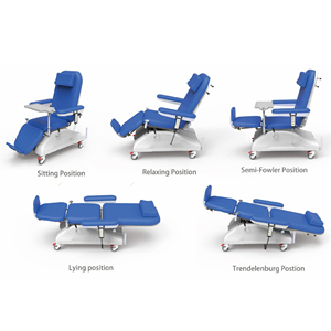 Sedia per Procedure Chirurgiche e Dialisi con Base Solida, Superficie di Seduta Sagomata e Imbottitura in Schiuma di Lusso - Product Image 4