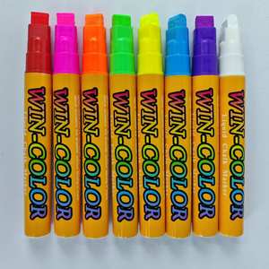 8 Marcadores de <span class=keywords><strong>Tiza</strong></span> Líquida de Colores Neón para Pizarras, <span class=keywords><strong>Pintura</strong></span> para Vidrio, Ventanas, Pizarras Negras, Espejos - Product Image 4