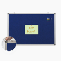 Tableau blanc décoratif personnalisé pour salle de classe avec une excellente visibilité et durabilité Cadre en aluminium Tableau d'affichage et tableau d'affichage en tissu