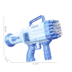 Venta al por mayor al aire libre verano niños automático soplado jabón agua máquina pistolas 32 agujeros cohete eléctrico <span class=keywords><strong>pistola</strong></span> de burbujas juguetes para niños - Product Image 5