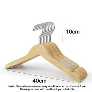 Cintres de luxe en bois pour fabricants, vente en gros, personnalisables avec logo, antidérapants, pour pantalons d'adultes et de femmes - Product Image 6