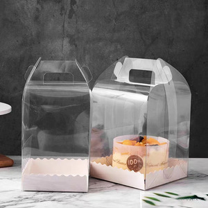 Emballage transparent <span class=keywords><strong>de</strong></span> <span class=keywords><strong>boîte</strong></span> <span class=keywords><strong>de</strong></span> gâteau <span class=keywords><strong>de</strong></span> vente chaude avec la fenêtre pour différentes tailles - Product Image 6