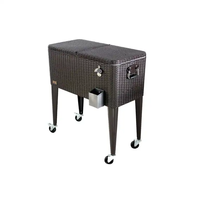 Nouveau design de boîte portable multifonctionnelle boîte isotherme avec logo personnalisé boîte isotherme noire pour traiteur avec étagère inférieure