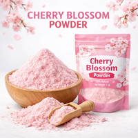 Poudre de fleurs de cerisier naturelle de qualité alimentaire Green Life Herb pour les boissons et la pâtisserie, poudre de Sakura
