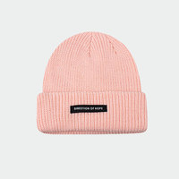 Gorro de punto al por mayor con etiqueta tejida, ideal para el frío
