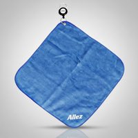Créez votre propre serviette de golf brodée personnalisée en coton avec logo sur mesure, serviette carrée pour nettoyer les balles, serviette de bar