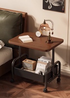 Table basse en bois légère et durable de style moderne à roulettes mini armoire latérale pour salon salle à manger balcon meubles de maison