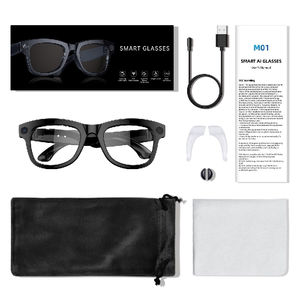 Lunettes intelligentes 800MP M01Pro avec activation vocale, prise de photos, <span class=keywords><strong>traduction</strong></span> IA, ChatGPT, contrôle de la musique et fonction d'appel - Product Image 5