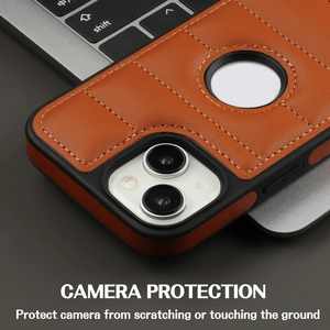 Étui de protection pour téléphone portable en cuir PU pour <span class=keywords><strong>iPhone</strong></span> 15/15 Pro Max/15 Pro/15 Plus, protection intégrale, antidérapant, style piano - Product Image 6