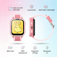 Smartwatch 4G per Bambini con GPS, Chiamata SOS, Scheda SIM, Tracker WiFi, Impermeabile IP67, Display IPS, Monitoraggio Frequenza Cardiaca, Batteria 5-10 Giorni