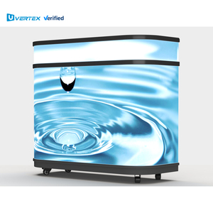 Nhà Máy bán hàng trực tiếp DJ đứng bảng bàn đứng xách tay Booth <span class=keywords><strong>LED</strong></span> TV tường hiển thị cho DJ Booth - Product Image 1