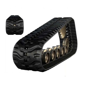 รางเหล็ก + ยางสำหรับงานก่อสร้าง MMP กำหนดเองสำหรับ Ko --- PC75/PC75R 400x72.5x76สีดำ - Product Image 2