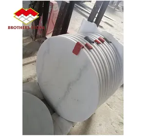 2022 Customized Chinese Guangxi Marble White Pillar White Marble Slab For Hotel Flooring