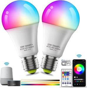 <span class=keywords><strong>Lampadina</strong></span> Intelligente con Telecomando 9W 110V Cambio Colore <span class=keywords><strong>Bluetooth</strong></span> WiFi con Sincronizzazione Musicale RGBCW - Product Image 2