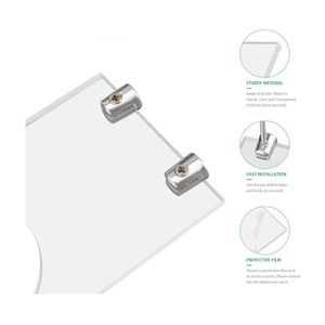 Présentoir mural en acrylique pour football, support de balle, étagère transparente <span class=keywords><strong>invisible</strong></span>, assemblage facile et écologique - Product Image 4