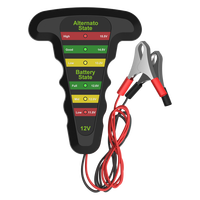 Batería de coche 12V probador Digital alternador probador de 6 luces LED pantalla automotriz herramienta de diagnóstico Auto de carga que analizador