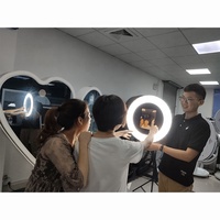 Photomaton mobile de style portable, miroir magique, photomaton avec coque en aluminium